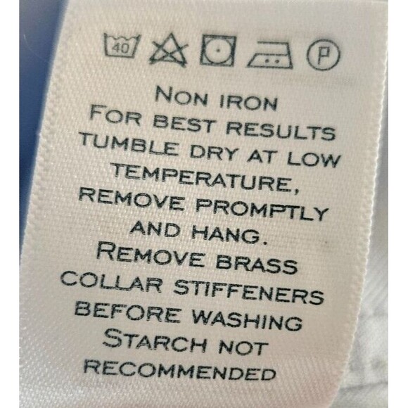 Charles Tyrwhitt Button Up Shirt Light Blue Classic Fit Non-Iron Size 16 41 - Picture 4 of 5